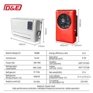 New Arrival Sonata <b>Model</b> Steel AC Split Unit 12V DC Electric Air Conditioner for Cars Trucks Buses & Boats at 24V - Product Image 2