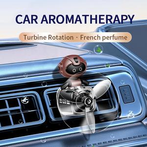 La vendita calda di musica <span class=keywords><strong>Master</strong></span> aromaterapia diffusore di sfiato per auto cartone animato Robot deodorante per presa d'aria e Clip per profumo realizzato in plastica resistente - Product Image 4