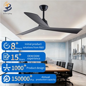 Thiết kế mới hiện đại điện BLDC trang trí <span class=keywords><strong>fan</strong></span> với điều khiển từ xa làm mát không khí quạt trần - Product Image 1