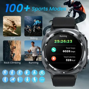 Reloj Inteligente S90, Llamadas Bluetooth, Recordatorio de Mensajes, Correa de Acero Inoxidable, Función de Linterna, Compatible con iPhone/Android - Product Image 3