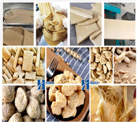 Ligne artificielle de production de viande de soja extrudeuse texturée de protéines végétales faisant la machine