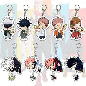 Porte-clés en acrylique Gojo Yuji Sukuna Geto Nanami Megumi en gros, accessoire de dessin animé, porte-clés d'anime Jujutsu <span class=keywords><strong>Kaisen</strong></span> - Product Image 1