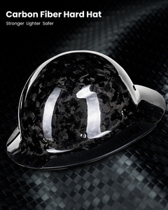 Ilm mũ cứng OSHA và ANSI xây dựng an toàn Mũ bảo hiểm đầy đủ vành 4-8 điểm treo sợi carbon mô hình MS401 - Product Image 2