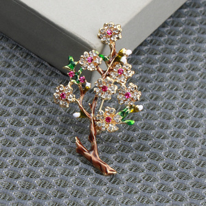 Elegante Broche de Flor con Diseño de Ciruelo y Ramas, Accesorio de Moda para Ropa Femenina, Broche Novedoso para Damas - Product Image 6