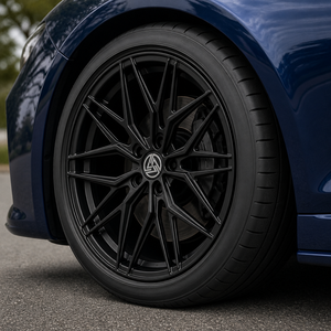 Jantes en alliage forgées satinées XINLAI de qualité supérieure, 19, 20, 21 pouces, 5x112, noires, multibranches, à déport profond, pour voitures Audi S4 Performance - Product Image 5