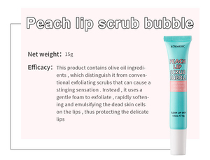 Ensemble de soins pour <span class=keywords><strong>les</strong></span> lèvres à base de plantes en gros Crème hydratante nourrissante Baume à lèvres Masque Gommage à bulles Vitamine C Pêche biologique - Product Image 5
