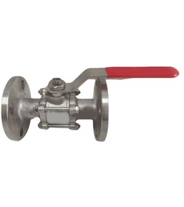 Bola de Acero Inoxidable de la Mejor Calidad, Diseño de Tres Piezas, Operada Manualmente con Palanca, Extremo con Brida, OEM Personalizable para la Industria Farmacéutica - Product Image 4
