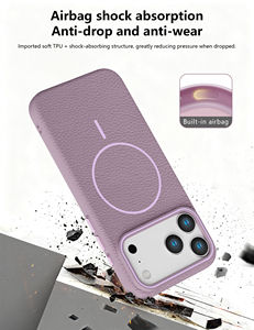 Custodie Protettive di Tendenza di Alta Gamma per Cellulari iPhone 17 Pro Max 16 15 14 13 7 Plus <span class=keywords><strong>8</strong></span> Realizzate in Pelle e Cover in TPU - Product Image 6