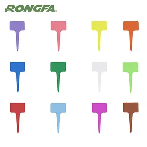 10 см цветные пластиковые этикетки для растений водонепроницаемые Т-образные пластиковые маркеры для растений садовые знаки - Product Image 5