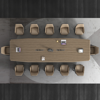 Tables de conférence en bois de luxe modernes, mobilier de bureau, bureaux