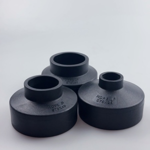 Hochwertige HDPE Schwarze Fittings SDR11 Muffen-Fusion Reduzierkupplung für Wasserversorgung - Product Image 3