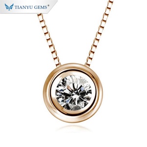 Live Promotion Bijoux de collier en or et diamant de laboratoire personnalisés en diamant et moissanite - Product Image 1