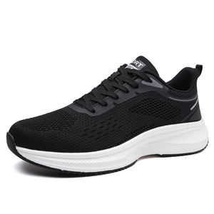 Nuevas zapatillas de correr ultraligeras y transpirables de malla para hombre, cómodas zapatillas deportivas acolchadas para gimnasio, trotar, caminar, color gris - Product Image 3