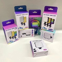 Lampe LED portable pour téléphone portable à prix avantageux avec clip durable, 3 niveaux de luminosité, lumière d'enregistrement vidéo pour selfies