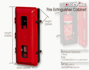 Okefire Plastica Durevole Di Alta Qualità Fuoco Estintore Cassetta Di Sicurezza Mobile - Product Image 5