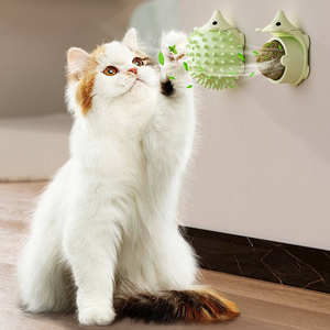 Balle rotative murale en herbe à chat <span class=keywords><strong>pour</strong></span> animaux de compagnie, jouet naturel en plantes <span class=keywords><strong>pour</strong></span> chat, jouet à chat en herbe à chat <span class=keywords><strong>pour</strong></span> nettoyer les dents, hérissons, vente en gros - Product Image 3