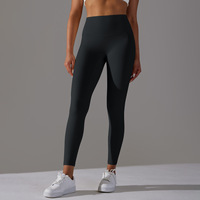 Hoge tailleband Geen camel toe-effect Vrij ontwerp Heupliftende contournaden Enkellange veelzijdige leggings voor dagelijks loungekleding
