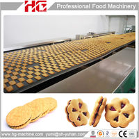 Célèbre marque PLC nouvelle tendance Biscuit ligne Sandwich Biscuit faisant la Machine Biscuit Tin Box Machine machines pour les grandes entreprises