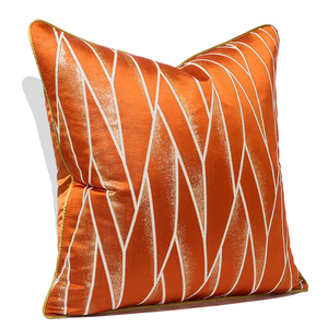 Cuscini decorativi per divano soggiorno camera da letto divano federa 50x50 45x45 fodera per cuscino geometrica arancione - Product Image 3