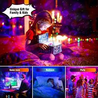 Projecteur d'étoiles coloré, veilleuse, haut-parleur Bluetooth, salon, chambre à coucher, ambiance romantique