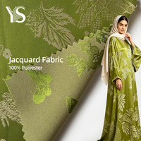 Nouveau Style de mode 100% Polyester fleur Jacquard tissu 3D Satin Jacquard tissu pour Abaya/foulard/robe