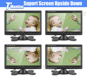 Ister 7 אינץ 'מעמד הר מכונית מסך הפוך צג הפוך + 18 אינפרא אדום מצלמה גיבוי מכונית * 2 - Product Image 3