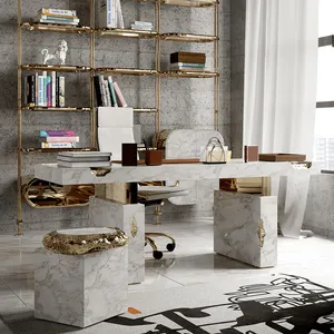 Italian luxury furniture manufacture ceo modern luxury design office table customize home office desk