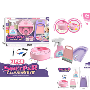 Vui Hộ Gia Đình Làm Sạch Đồ Chơi Thiết Lập Bao Gồm Chổi Lau Bàn Chải Bụi Pan Khăn Lau Bụi Xô Vệ sinh Đồ Chơi Cho Cô Gái Và Chàng Trai Giả Vờ Chơi - Product Image 2
