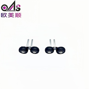 Roulettes de <span class=keywords><strong>porte</strong></span> <span class=keywords><strong>coulissante</strong></span> de <span class=keywords><strong>placard</strong></span> durables, plaquées zinc, en nylon et en fer, avec roulettes de guidage supérieures <span class=keywords><strong>pour</strong></span> une grande stabilité. - Product Image 3