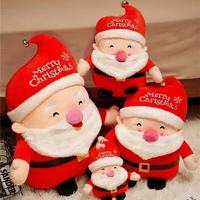 Plüsch-Weihnachtsmann Kuscheltier Niedliche Lächelnde Weihnachtspuppe Weiche Rosa Nase Plüschkissen für Großhändler
