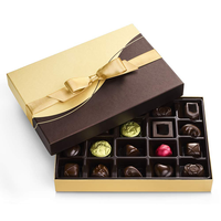 Boîte-cadeau personnalisée de luxe Truffes Variété Chocolat Boîte d'emballage pour chocolat belge Ensemble cadeau de Noël Alimentaire Boîte de bonbons Bar
