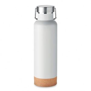 Thermos en acier inoxydable personnalisé avec logo, 500 ml, double paroi, fond en liège, bouteille d'eau portable pour l'extérieur, cadeau, sport, fitness - Product Image 4