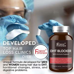 Suplemento Bloqueador de DHT con Etiqueta Personalizada para una Salud Óptima, Control de la Caída del Cabello, Apoyo al Sistema Inmunológico, Cápsulas Bloqueadoras de DHT - Product Image 2