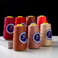 In Stock Wholesale Hilo Solid Color Dyed Spun 100% Polyester Yarn With Different Colors 40/2 Polyester Sewing Thread