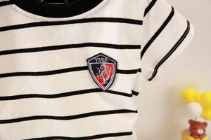 Ropa Deportiva Informal para Niños, Conjunto de Camiseta de Manga Corta para Niños, Conjuntos de Camisetas y Pantalones con Rayas - Product Image 3