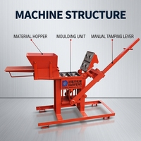 Machine manuelle QMR2-40 pour la fabrication de briques en terre cuite, de briques emboîtables et de briques écologiques