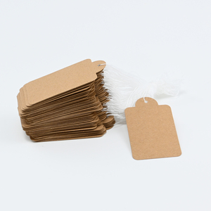 Aanpasbare zachte kraftpapier hangtags, kledingprijskaartjes, brillen- en juwelenlabels, waterdicht, milieuvriendelijk, barcode, kleding - Product Image 2