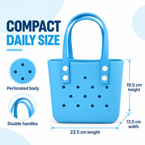 Sac fourre-tout de plage Eva, sacs de courses réutilisables, sacs de marché à bandoulière, sacs à main de petite et moyenne taille, sacs seau vintage pour femmes - Product Image 2