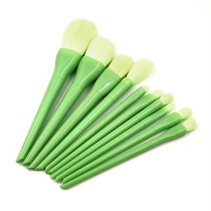 Juego de 10 <span class=keywords><strong>Brochas</strong></span> Profesionales <span class=keywords><strong>para</strong></span> Maquillaje al por Mayor: <span class=keywords><strong>Brochas</strong></span> <span class=keywords><strong>para</strong></span> Base, Polvo, Colorete, Sombra de <span class=keywords><strong>Ojos</strong></span> <span class=keywords><strong>y</strong></span> Cejas - Product Image 1