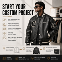 Jaket Varsity Kulit Asli Kustom Pabrik OEM ODM Label Pribadi Jaket Kulit Sapi Produsen Bordir Logo Kustom
