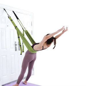 Correa de estiramiento de piernas ZJ con anclaje para puerta, entrenador de flexibilidad, asistencia para arqueos para danza, yoga aéreo, <span class=keywords><strong>ballet</strong></span> y ejercicio. - Product Image 1