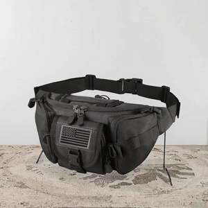 Sac à bandoulière tendance grande capacité pour homme et femme, sac de taille, fermeture éclair, imperméable, décontracté, sac d'épaule pour étudiant - Product Image 3