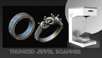 Escáner 3D de Joyería Thunk3D Desktop JS500 para Escanear Objetos Pequeños de 5mm-80mm, Alta Resolución, Escaneo Rápido, Software Intuitivo