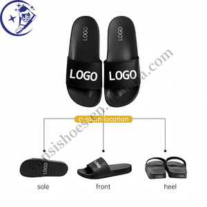 Bedroom Slippers with Custom Logo for Woman Custom <strong>Velcro</strong> Upper Slides Slippers for <strong>Men</strong> Custom <strong>Men's</strong> <strong>Shoes</strong> for Own Logo - Product Image 4