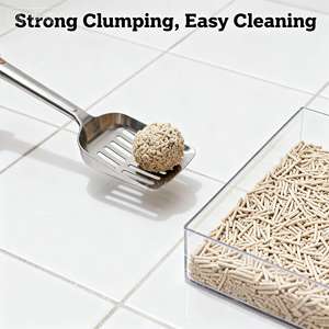 Arena para Gatos de Tofu con Carbón Activado, Almidón de Maíz, Biodegradable, Antiobstrucciones - Product Image 1