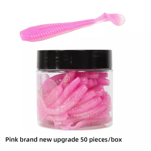 50pcs/Lot Soft Lures Silicone Worms Baits 5.5cm 6.5cm Worm Bait T Tail JNCFISH <strong>Thread</strong> Soft Bait <strong>Fishing</strong> Lure Set <strong>Fishing</strong> Tackle - Product Image 6