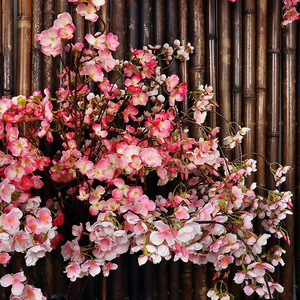 Flores Artificiales de Cerezo de Seda para Decoración de Bodas y Hogar, Guirnaldas y Coronas, Estilo 1 MRZ8868 - Product Image 1