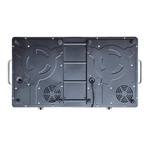 Plaque chauffante électrique multi-usage nationale à encastrer, 2 brûleurs, barbecue intelligent électrique infrarouge, commande tactile par capteur, acier inoxydable - Product Image 5