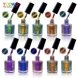 Polvo de Ojo de Gato Camaleón de Grado Cosmético, Pigmento Magnético que Cambia de Color para <span class=keywords><strong>Arte</strong></span> de Uñas, Maquillaje y Manualidades, Brillo de Espejo 3D - Product Image 2