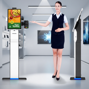 Terminal de Autoservicio WUXIN, Quioscos Todo en Uno con Pantalla Táctil de 15, 21, 23, 27 y 32 Pulgadas, Quiosco de Pedidos y Pagos con <span class=keywords><strong>Base</strong></span> de Pie para Pizzería - Product Image 1